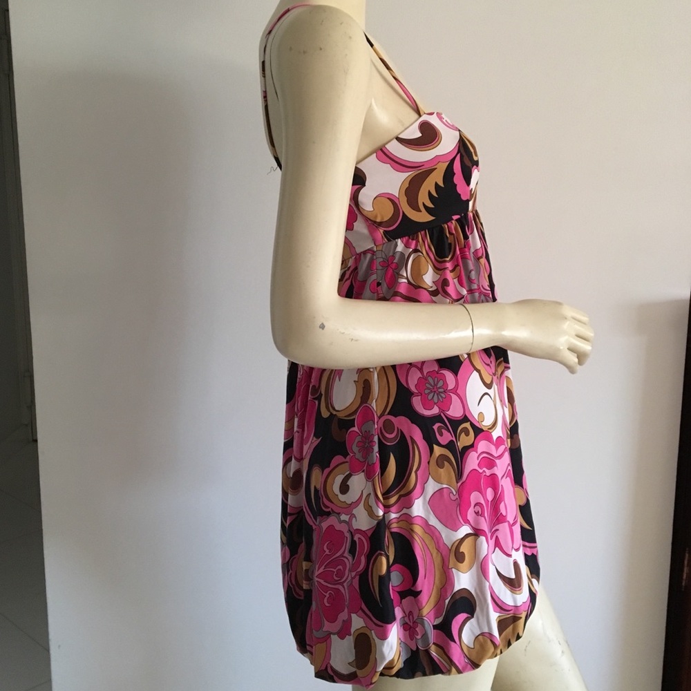 Multi Colored Bubble Hem Dress - image 4